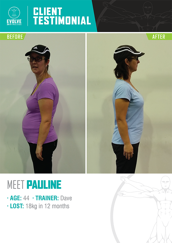Body Transformations Melbourne - Evolve Training Systems Gym - PAULINE FA