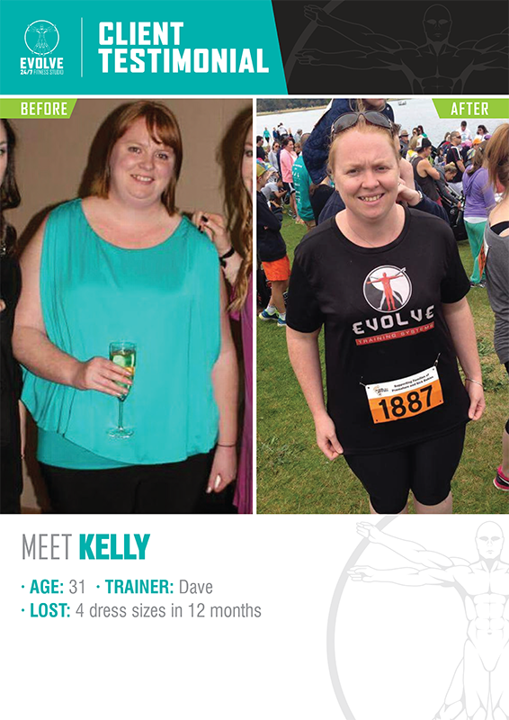 Body Transformations Melbourne - Evolve Training Systems Gym - KELLY FA