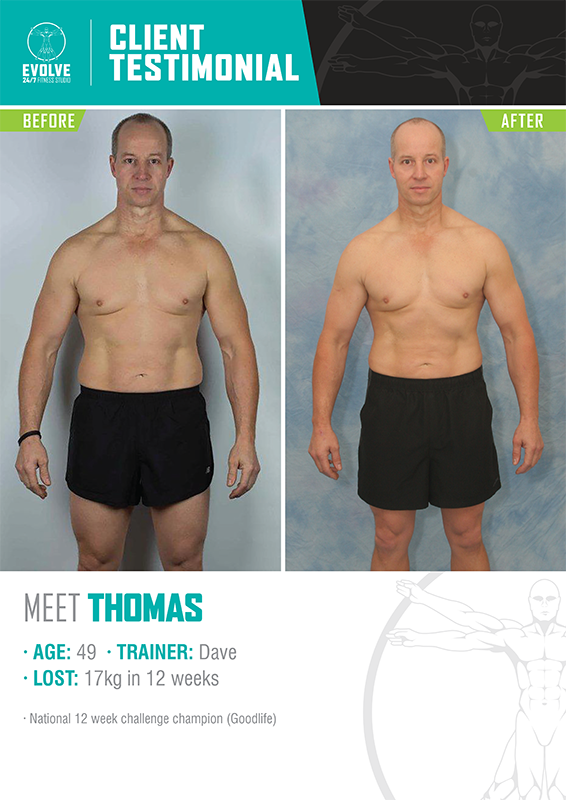 Body Transformations Melbourne - Evolve Training Systems Gym - THOMAS FA Body Transformations Melbourne - Evolve Training Systems Gym - THOMAS FA